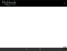 Tablet Screenshot of highlandshotel.com.au